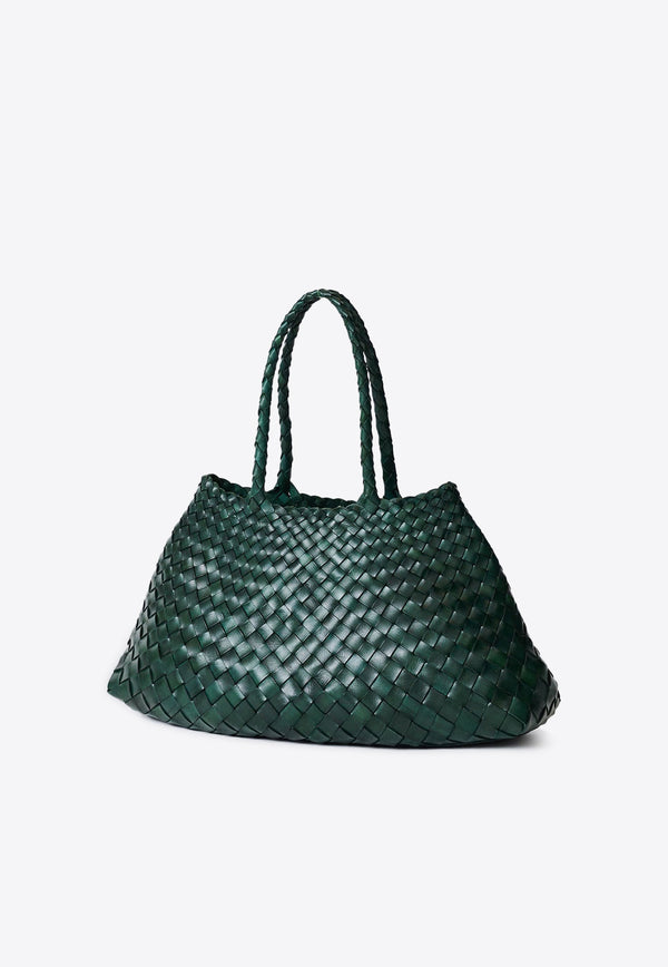 Dragon Diffusion Big Santa Croce Leather Tote Bag Green 8892GREEN