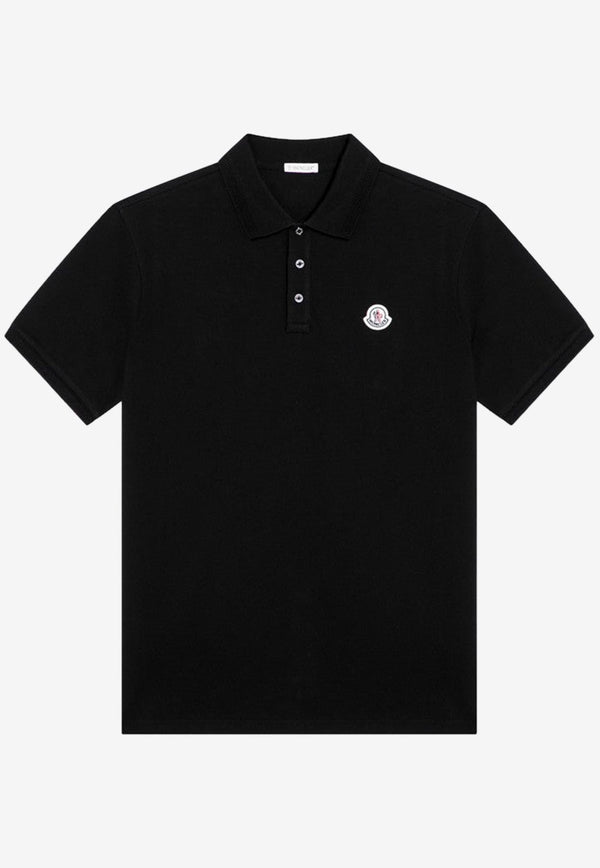 Moncler Logo Patch Polo T-shirt Black 8A000-0984556/P_MONCL-999