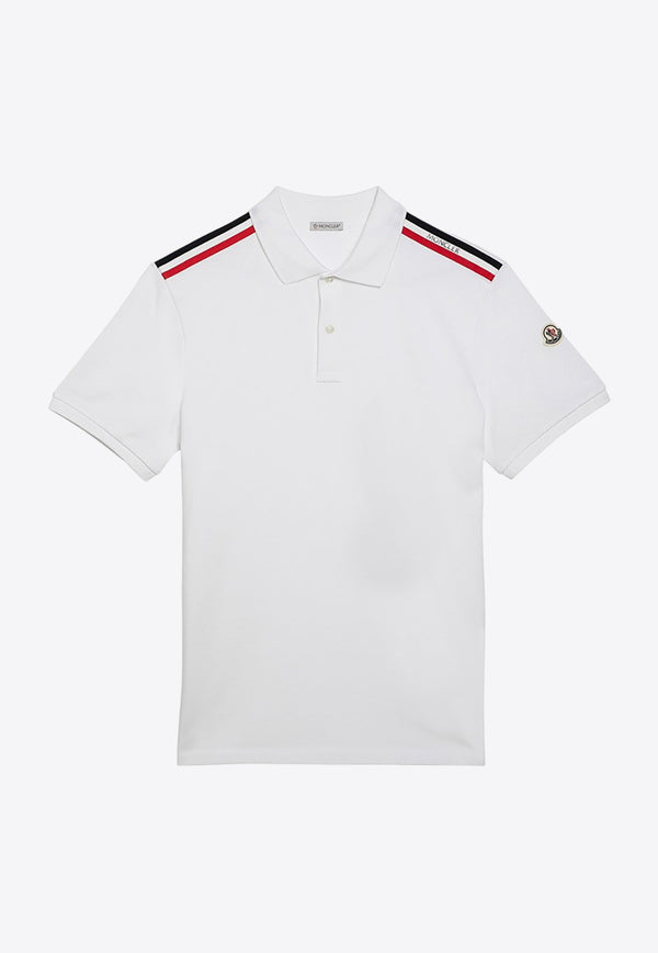 Moncler Logo Patch Polo T-shirt White 8A000-2089A16/O_MONCL-002