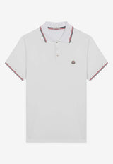 Moncler Logo Patch Polo T-shirt White 8A7030084556/R_MONCL-001