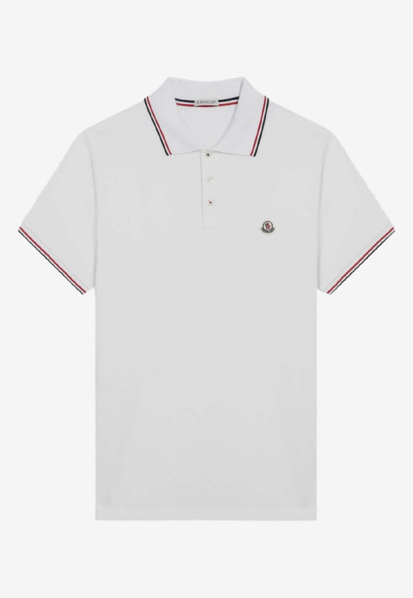 Moncler Logo Patch Polo T-shirt White 8A7030084556/R_MONCL-001