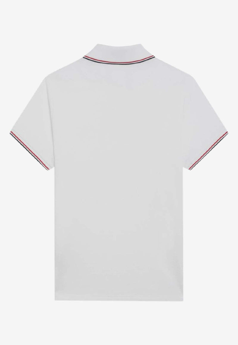 Moncler Logo Patch Polo T-shirt White 8A7030084556/R_MONCL-001
