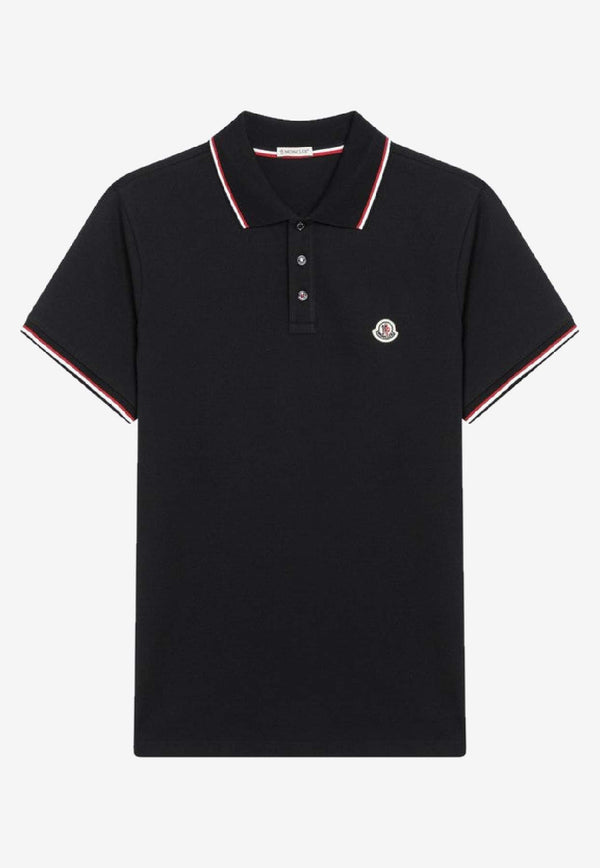 Moncler Logo Patch Polo T-shirt Blue 8A7030084556/R_MONCL-77X