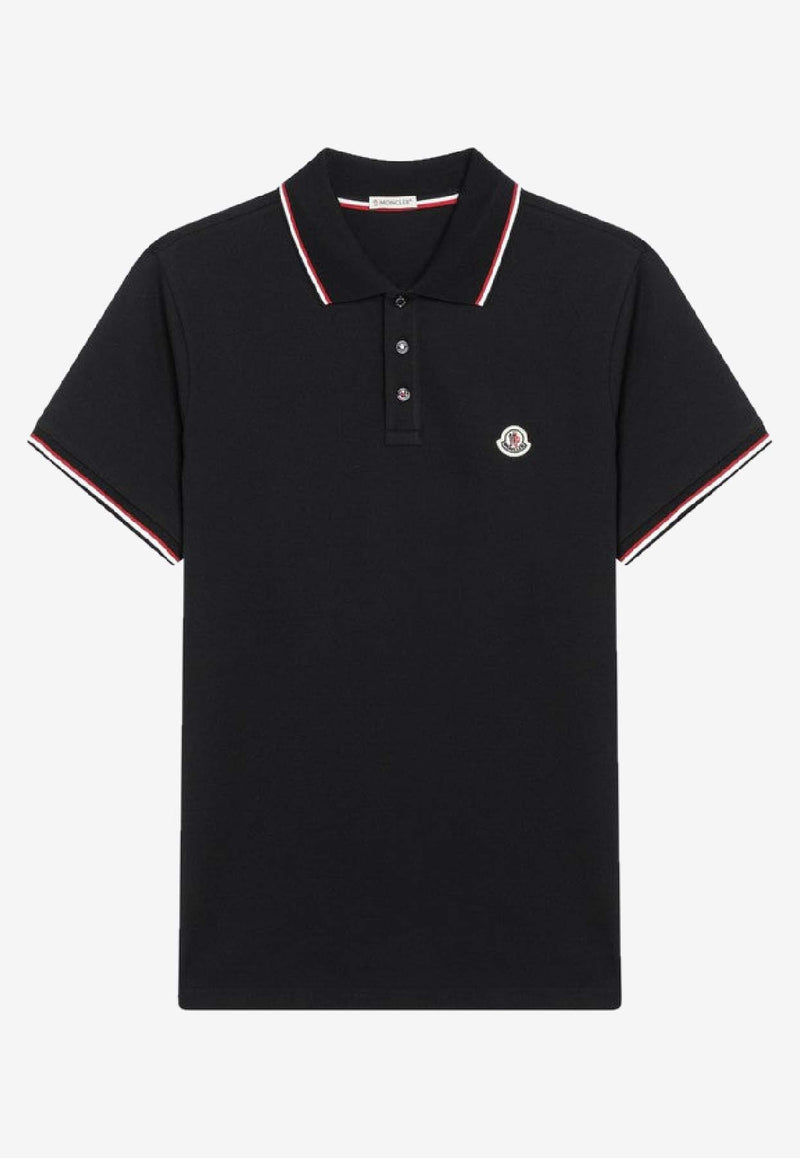 Moncler Logo Patch Polo T-shirt Blue 8A7030084556/R_MONCL-77X