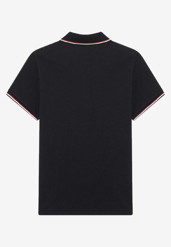 Moncler Logo Patch Polo T-shirt Blue 8A7030084556/R_MONCL-77X