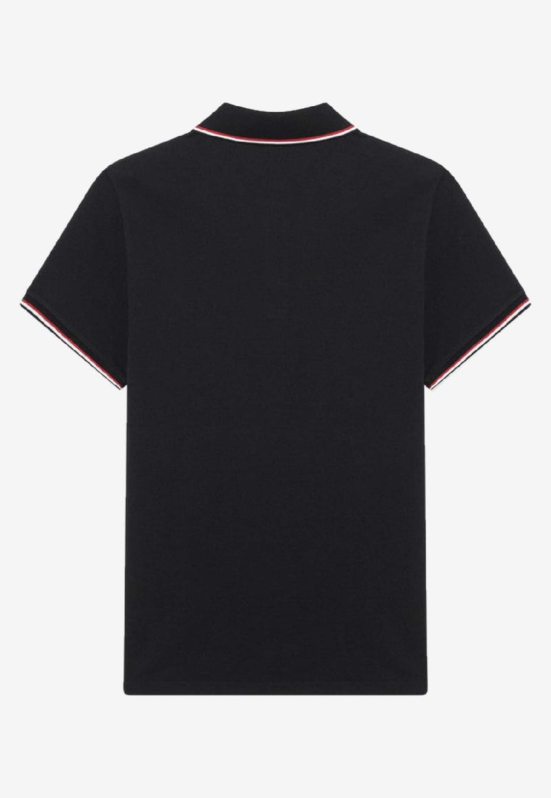 Moncler Logo Patch Polo T-shirt Blue 8A7030084556/R_MONCL-77X