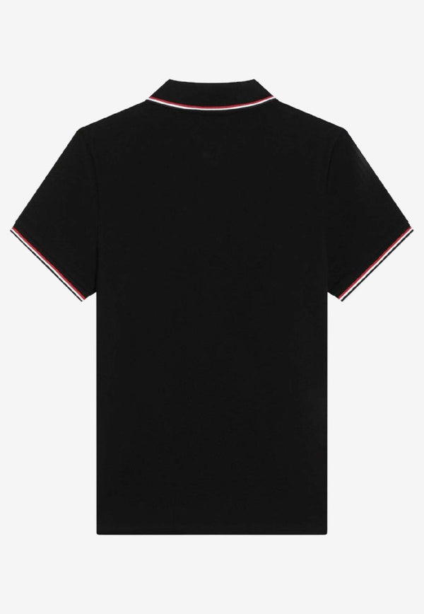 Moncler Logo Patch Polo T-shirt Black 8A7030084556/R_MONCL-999