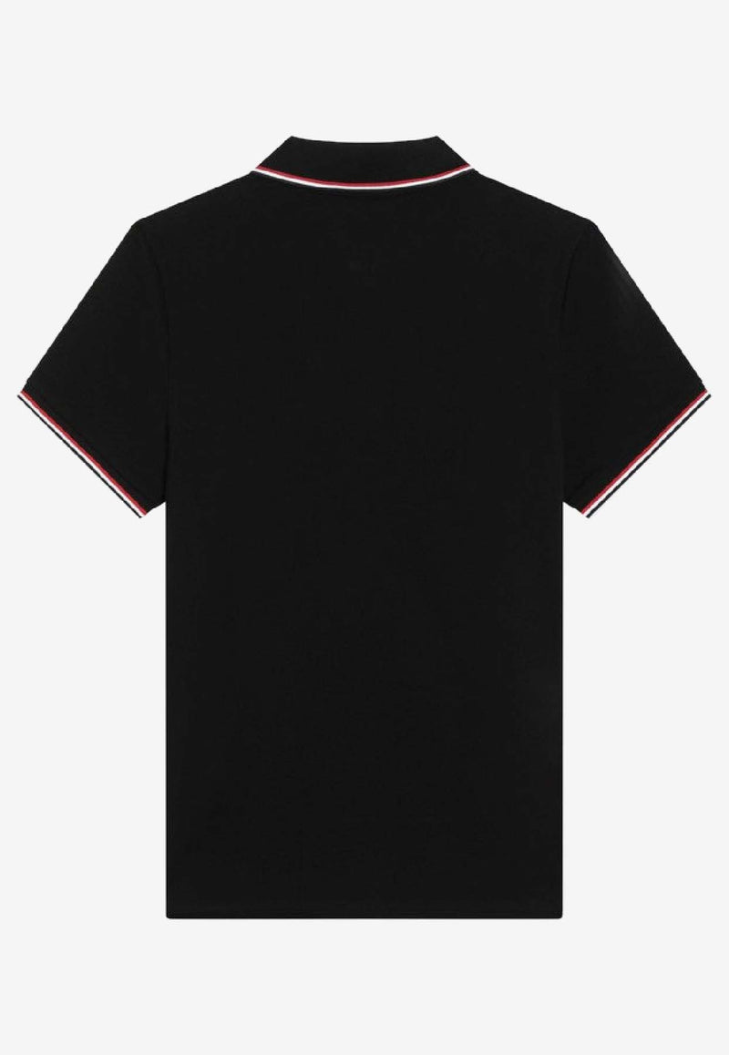 Moncler Logo Patch Polo T-shirt Black 8A7030084556/R_MONCL-999