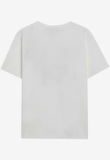 Valentino Panther Print T-shirt Ivory 8B3MG25WA55/S_VALE-AS0