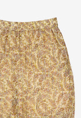 Valentino Pekin Voyage Paisley Print Silk Pants Multicolor 8B3RB746A54 BR9