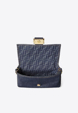 Baguette Denim Shoulder Bag