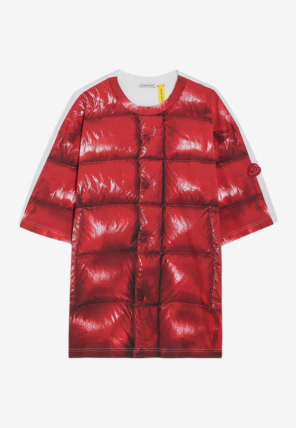 Moncler  X A$Ap Rocky Digital Quilting Print T-shirt Red 8C0000189AYW/R_MONGE-457