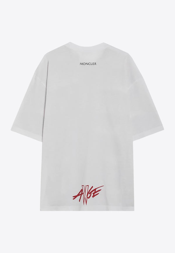 Moncler  X A$Ap Rocky Digital Quilting Print T-shirt Red 8C0000189AYW/R_MONGE-457