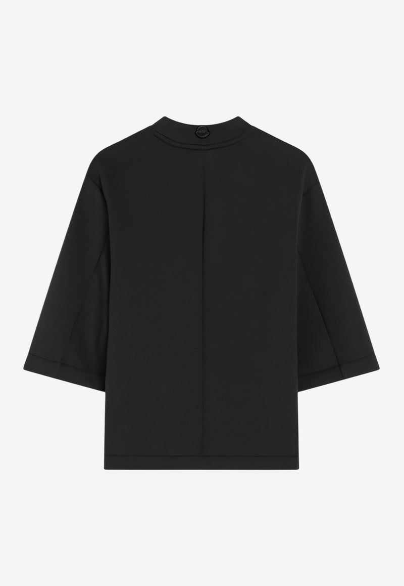 Moncler Asymmetric Hem Short-Sleeved T-shirt 8C0000289A8K/R_MONGE-999