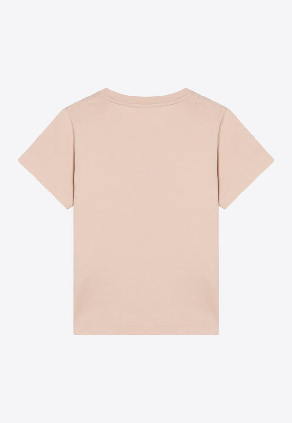 Moncler Heart Logo T-shirt Pink 8C0000989AJS/R_MONCL-519