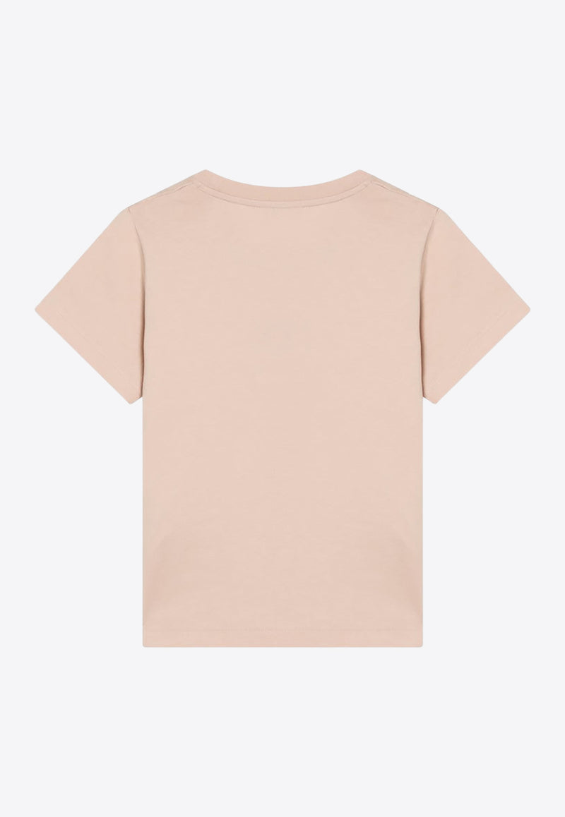 Moncler Heart Logo T-shirt Pink 8C0000989AJS/R_MONCL-519