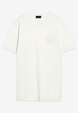 Moncler Logo Patch Short-Sleeved T-shirt White 8C0002689AYW/R_MONCL-031