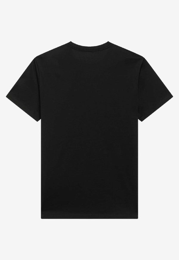 Moncler Logo Patches Crewneck T-shirt Black 8C000358390Y/R_MONCL-999