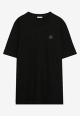 Moncler Logo Patch T-shirt Black 8C000378390T/R_MONCL-999