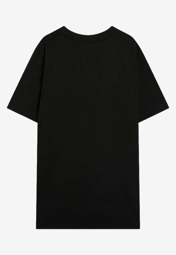 Moncler Logo Patch T-shirt Black 8C000378390T/R_MONCL-999