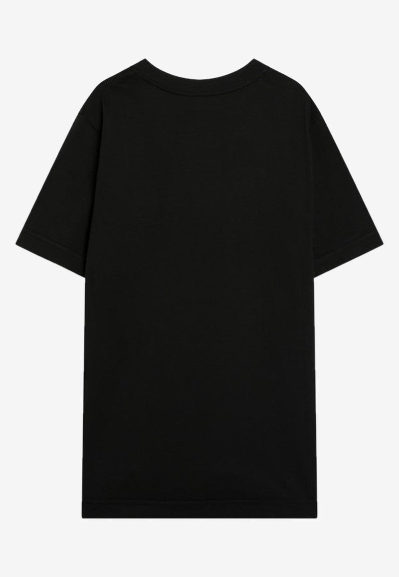 Moncler Logo Patch T-shirt Black 8C000378390T/R_MONCL-999