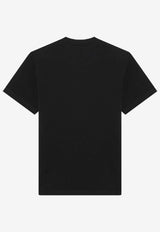 Moncler Tricolor Logo Patch Crewneck T-shirt Blue 8C0005689AUG/R_MONCL-778