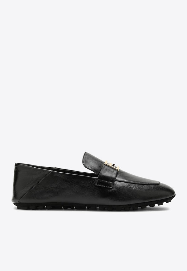 Fendi Baguette Leather Loafers 8D8514NBA/O_FENDI-F0QA1