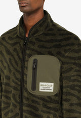 Moncler X Salehe Bembury Zebra-Patterned Zip-Up Jacket 8G000-04M3282/N_MONGE-833