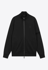 Moncler Zip-Up Sweatshirt with Logo-Patch 8G0005689AZY/R_MONCL-999