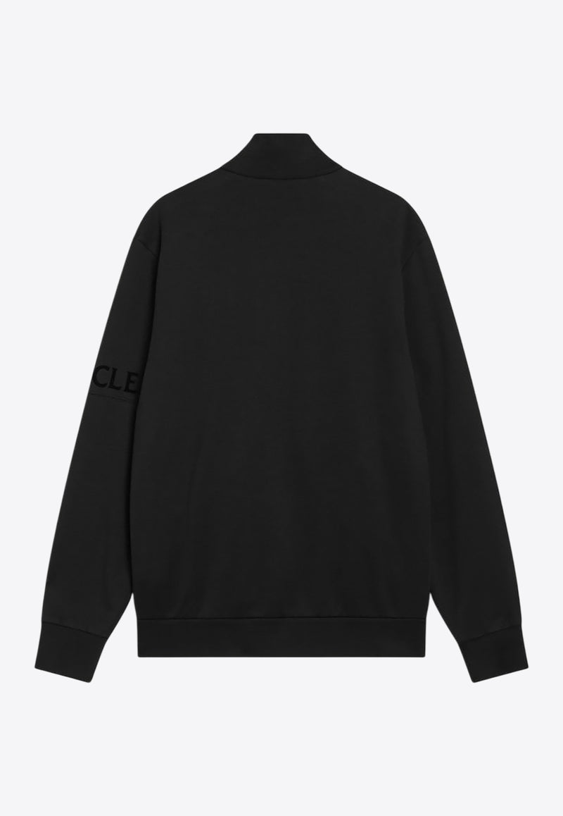 Moncler Zip-Up Sweatshirt with Logo-Patch 8G0005689AZY/R_MONCL-999