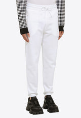 7 Moncler Frgmt Logo Patch Jersey Track Pants White 8H000-02M2372/N_MONGE-001