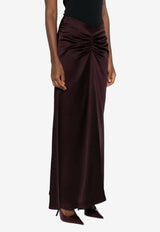 Raquel Diniz Elis Gathered Maxi Skirt Bordeaux 8L00011 NUZ0001 00000_302_BORDEAUX