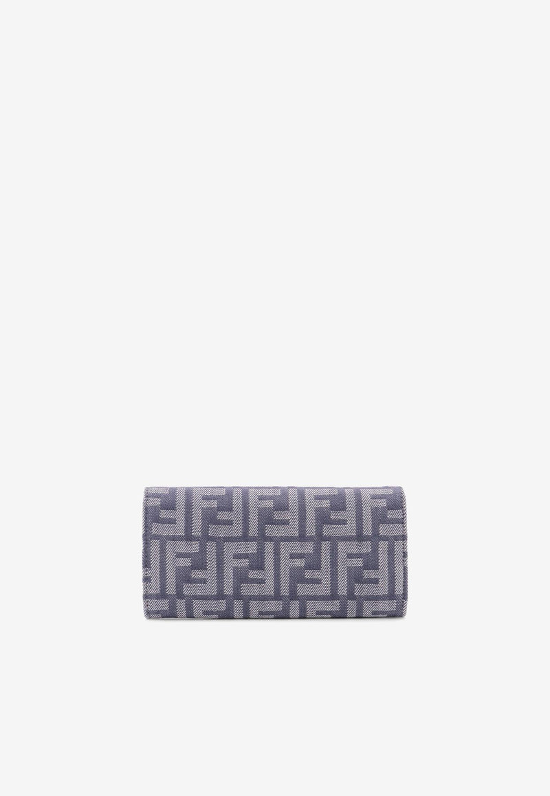 Fendi Baguette FF Jacquard  Chain Clutch Blue 8M0365AUT4F1SXQ_MIRTO+DARK NUT+OS_29853180