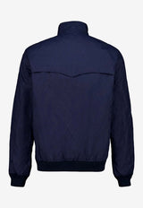 Valentino Jacquard Zip-Up Bomber Jacket Navy 8V3CIO12B97 AKQ