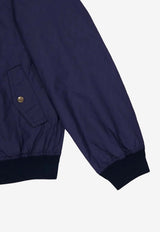 Valentino Jacquard Zip-Up Bomber Jacket Navy 8V3CIO12B97 AKQ