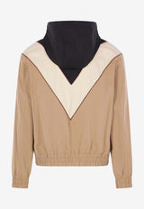Valentino VLogo Signature Patch Hooded Jacket Beige 8V3CIQ12CKV C0U