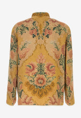 Valentino Après L'Hiver Print Linen Shirt Multicolor 8V3CIQ80B8V C4U