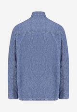 Valentino Denim Field Jacket Blue 8V3DCH30AL4 558