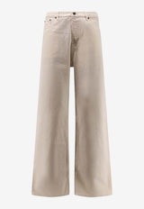 Valentino Straight-Leg Denim Pants Ivory 8V3DE05CB9W A03