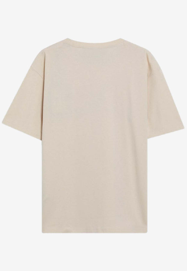 Valentino Made in Valentino Print Sweatshirt Beige 8V3MG16PBAQ/S_VALE-QT3