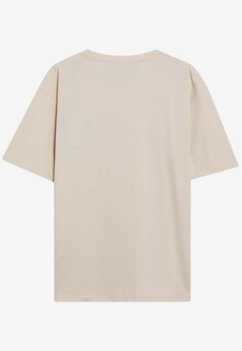 Valentino Made in Valentino Print Sweatshirt Beige 8V3MG16PBAQ/S_VALE-QT3