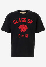 Valentino Panther Print T-shirt Black 8V3MG18ABAR 0NR