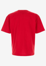 Valentino Panther Print T-shirt Red 8V3MG18ABAR AI5