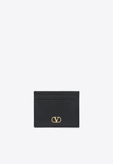 Valentino VLogo Leather Cardholder Black 8W0P0AJ7SNP/S_VALE-0NO