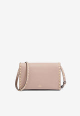 Valentino Small Rockstud Calfskin Crossbody Bag Powder 8W2B0181VSF P45