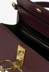 Valentino Small VSLING Leather Top Handle Bag Bordeaux 8W2B0F53KGW C52