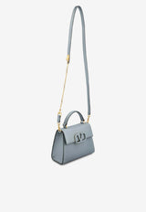 Valentino Small VSLING Leather Top Handle Bag Light Blue 8W2B0F53KGW MXE