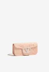 Valentino Locò VLogo Clutch Bag Pink 8W2B0R24XSW CXS