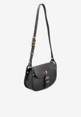 Valentino Small Flaneuse Leather Crossbody Bag Black 8W2B0T06FEF 0NO