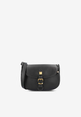 Valentino Small Flaneuse Leather Crossbody Bag Black 8W2B0T06FEF 0NO